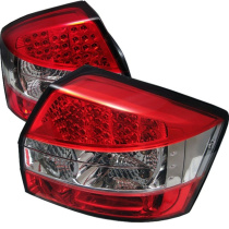 Audi A4 02-05 LED Bakljus - Röda Klara Spyder Auto